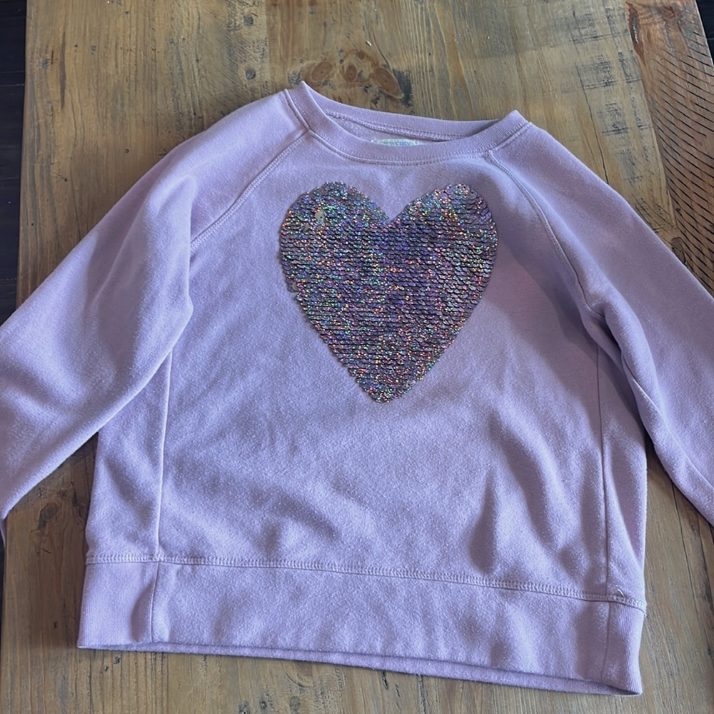 Girls Flip Sequin Sweat Shirt